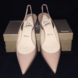 “Christian LOUBOUTIN” Slingback Patent leather Pump Size 39